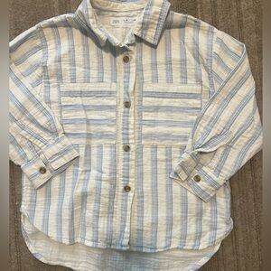 Girls Zara button up shirt